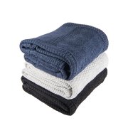 Плед LYKKE MIDI, темно-синий, шерсть 30%, акрил 70%, 150*200 см Темно-синий