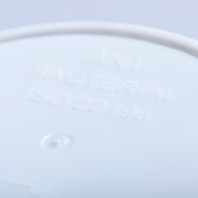 Стакан KOTON с крышкой, антибактериальный пластик белый