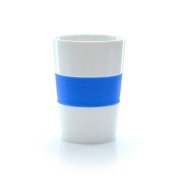 Стакан NELO, керамика, силикон Белый