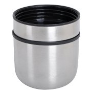 Термос ROMANTIC с двумя кружками серебристый