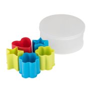 Формочки для печенья KENZZO (5 шт) в коробке,  пластик разные цвета арт. 344668