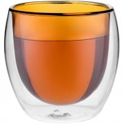 Стакан с двойными стенками Glass Bubble, желтый арт. 5676.80 Стакан с двойными стенками Glass Bubble, желтый арт. 5676.80