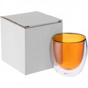 Стакан с двойными стенками Glass Bubble, желтый арт. 5676.80 Стакан с двойными стенками Glass Bubble, желтый арт. 5676.80