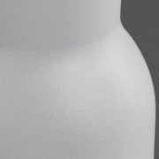 Бутылка для воды "Фитнес", покрытие пудра, 0,7 л. белый