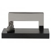 Подставка для визиток "Круиз", серебристый/черный