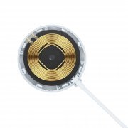 Беспроводное (15W) зарядное устройство "Липкий Бандит" с присосками белый