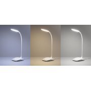 Лампа с беспроводным зарядным устройством "Spotlight" белый