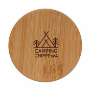 Набор стаканов из боросиликатного стекла с двойными стенками и бамбуковой крышкой, 250 мл, 2 шт.