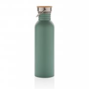 Бутылка из нержавеющей стали с бамбуковой крышкой Modern
