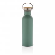 Бутылка из нержавеющей стали с бамбуковой крышкой Modern