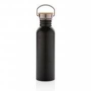 Бутылка из нержавеющей стали с бамбуковой крышкой Modern