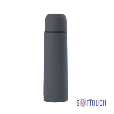 Термос "Крит", покрытие soft touch, 0,5 л. серый