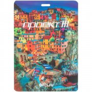 Бейдж с печатью, глянцевая ламинация