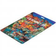 Бейдж с печатью, глянцевая ламинация