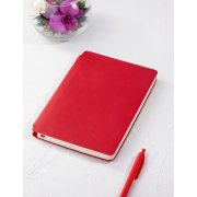 Ежедневник недатированный "Альба", А5, гибкая обложка красный