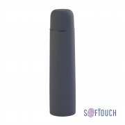 Термос "Родос", покрытие soft touch, 1 л. серый
