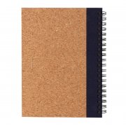 Блокнот на спирали Cork с ручкой арт. P774.275