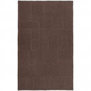 Плед Snippet, коричневый меланж