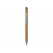 Ручка-стилус из бамбука «Tool» с уровнем и отверткой