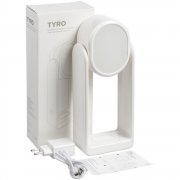 Настольная лампа с зеркалом и беспроводной зарядкой Tyro, белая арт. 13370.60