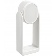 Настольная лампа с зеркалом и беспроводной зарядкой Tyro, белая арт. 13370.60