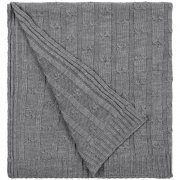 Плед Trenza, темно-серый