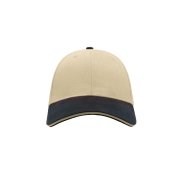 Бейсболка LIBERTY SANDWICH, 6 клиньев, сэндвич, металлическая застежка Бежевый