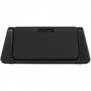 Настольный стерилизатор с беспроводной зарядкой и часами UV Depot, черный