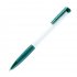 N13, ручка шариковая с грипом, пластик, белый, темно-зеленый Белый