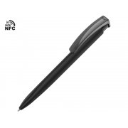 Ручка пластиковая шариковая трехгранная «Trinity K transparent Gum» soft-touch с чипом передачи информации NFC