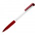 N13, ручка шариковая с грипом, пластик, белый, красный Белый