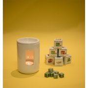 Аромалампа SCENT, белый, 12,5х8,5см, керамика= Белый