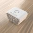Настольные часы "Smart Clock" с беспроводным (10W) зарядным устройством, будильником и термометром белый Настольные часы "Smart Clock" с беспроводным (10W) зарядным устройством, будильником и термометром белый