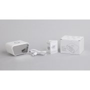 Настольные часы "Smart Clock" с беспроводным (10W) зарядным устройством, будильником и термометром белый