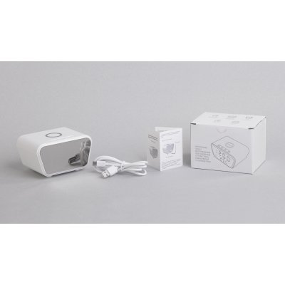 Настольные часы "Smart Clock" с беспроводным (10W) зарядным устройством, будильником и термометром белый