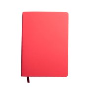 Ежедневник недатированный Pulpy, А5, красный, кремовый блок в линейку, красный срез Красный