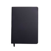 Ежедневник недатированный Pulpy, А5, черный, кремовый блок в линейку, черный срез Черный