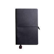 Ежедневник недатированный Fusion, А5, черный, кремовый блок в линейку Черный