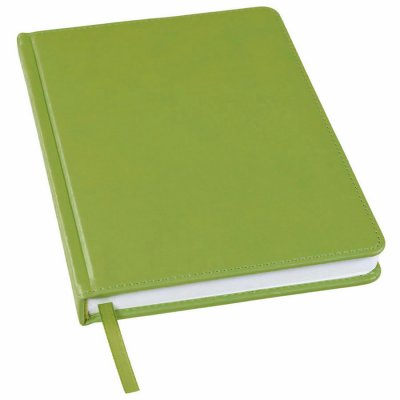 Ежедневник недатированный Bliss,  формат А5, в линейку Зеленый