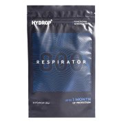 Бесклапанная фильтрующая маска RESPIRATOR 800 HYDROP черная с логотипом в фирменном пакете Черный