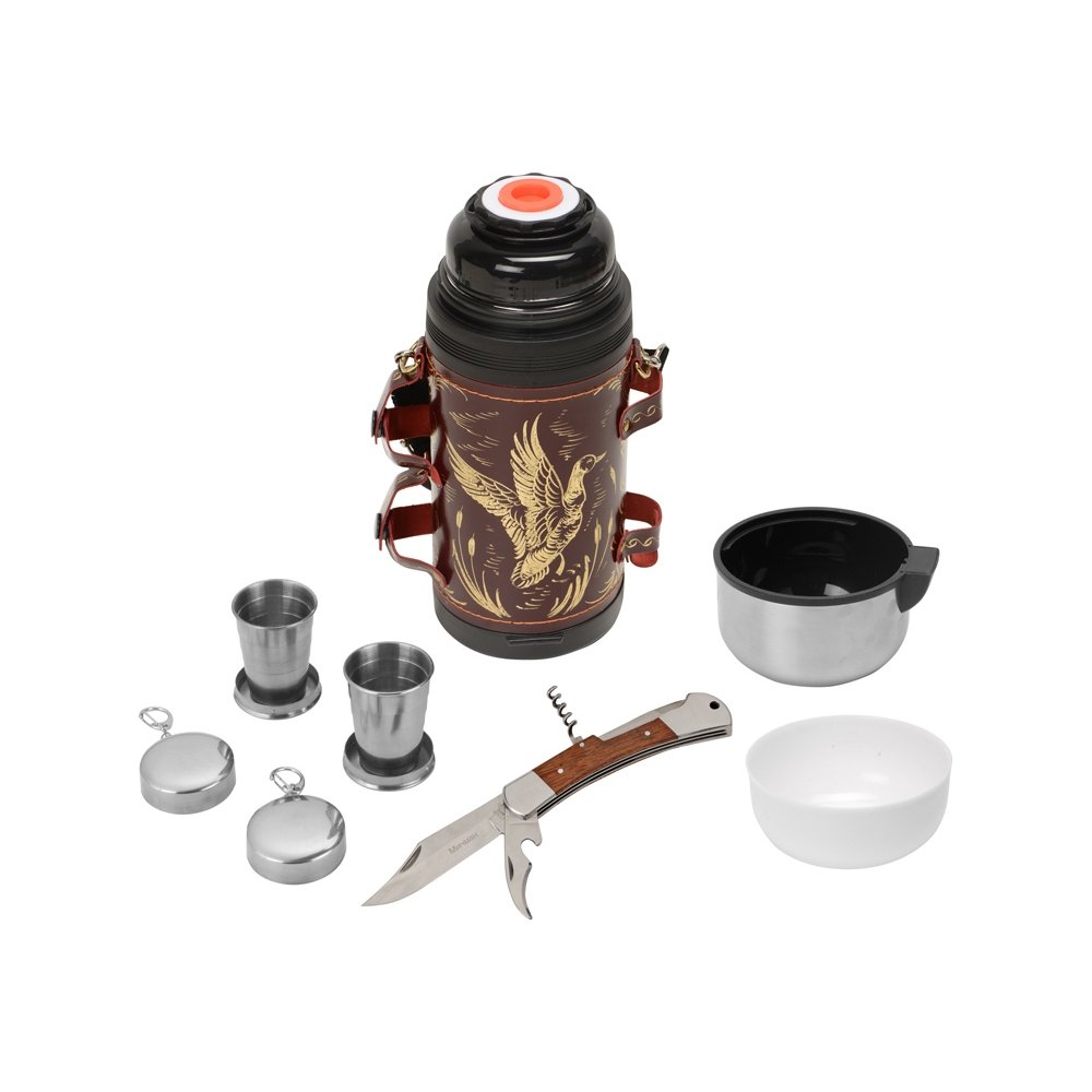 Термос в кожаном чехле арт. 809928 Термос в кожаном чехле арт. 809928