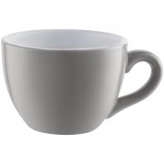 Чайная пара Cozy Morning, серая с белым арт. 79134.16