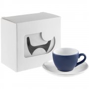 Чайная пара Cozy Morning, синяя с белым арт. 79134.46