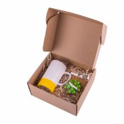 Набор SOULFUL: кружка, печенье в форме клевера с предсказанием желтый, зеленый арт. 39459/2