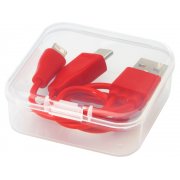 Двусторонний кабель для зарядки Ario «3-в-1» в тканевой оплетке