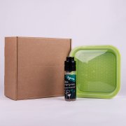 Подарочный комплект для проращивания микрозелени: проращиватель, семена руколы Светло-зелёный