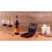 Набор винный "Купаж" с шахматами бордо