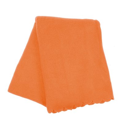 Плед PLAIN, 100х140 см,  флис 150 гр/м2; 100% полиэстер Оранжевый