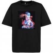 Футболка оверсайз «Дама с горностаем», черная арт. 71392.30 Футболка оверсайз «Дама с горностаем», черная арт. 71392.30