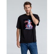 Футболка оверсайз «Дама с горностаем», черная арт. 71392.30 Футболка оверсайз «Дама с горностаем», черная арт. 71392.30